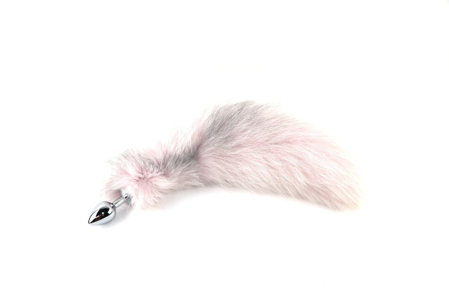 14"-17" Dyed Fox Tail Plug Attachment